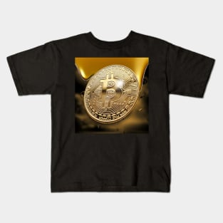 Bitcoin Gold Cryptocurrency Kids T-Shirt